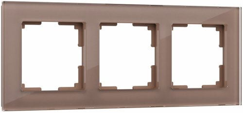 Рамка универсальная Werkel Favorit 3-м. стекло латте фото Рамка универсальная Werkel Favorit 3-м. стекло латте картинка